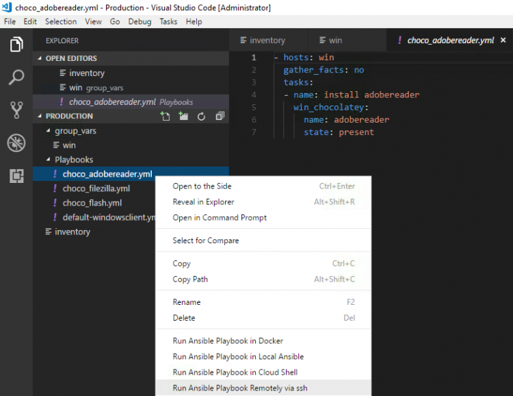 Using Ansible as a Windows Admin with Visual Studio Code, a complete ...